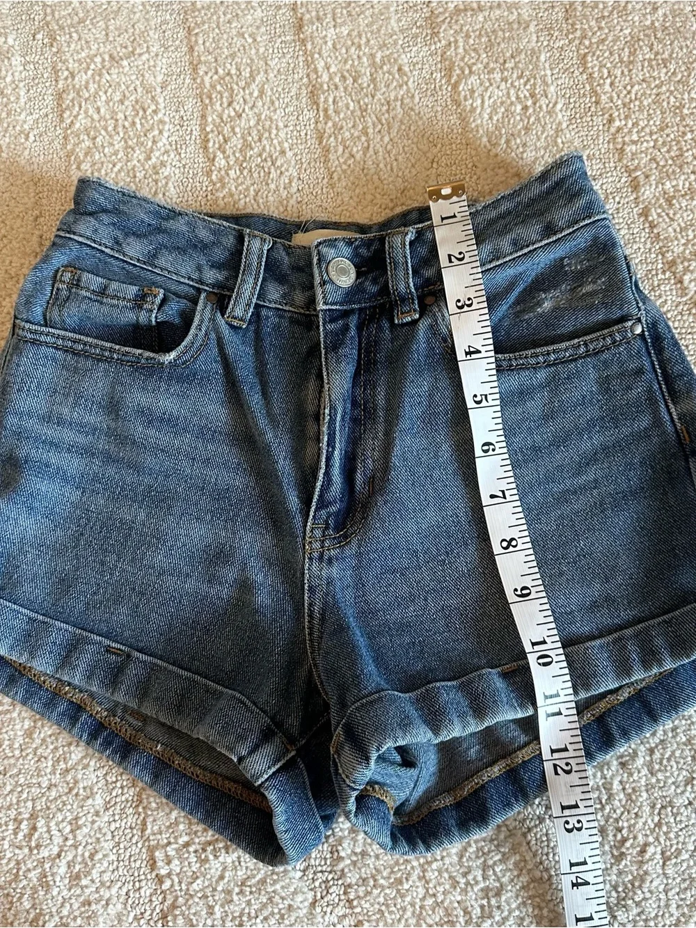 Pacsun Women’s Blue Denin Mom Shorts